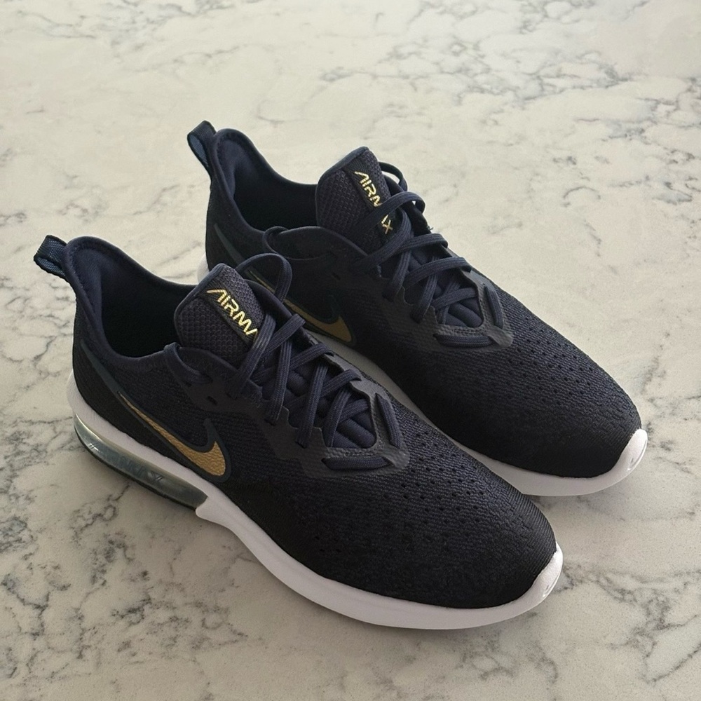 Nike Women’s Black and Gold Air Max Sneakers